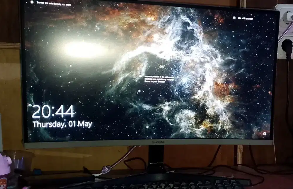 Monitor samsung curve 27 inch, fullset + box