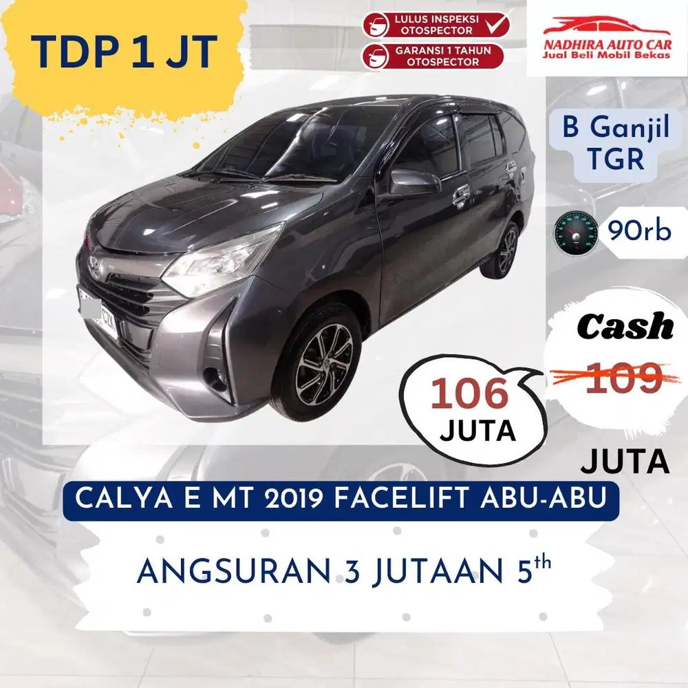 Promo Kredit DP 1 Juta Calya E MT 2019 Facelift Abu-abu