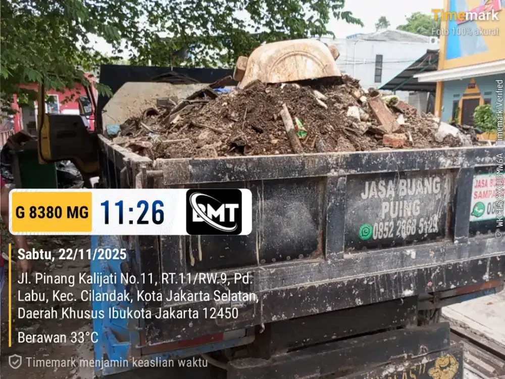 Jasa angkutan puing dan sampah proyek