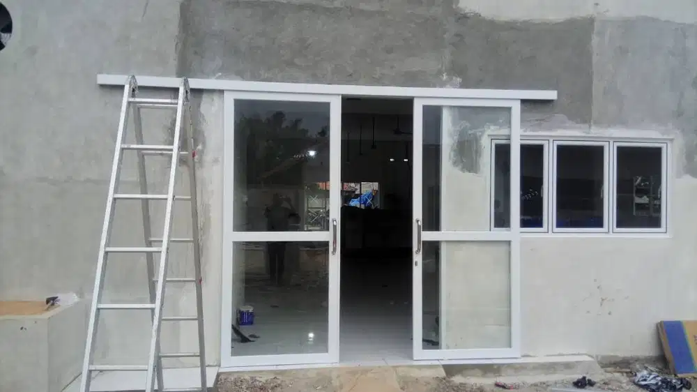 Pasang Alumunium - Aluminium + Partisi - Sekat - Plafon Gypsum - PVC