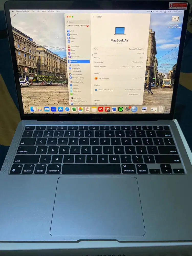 macbook m1 2020 250GB