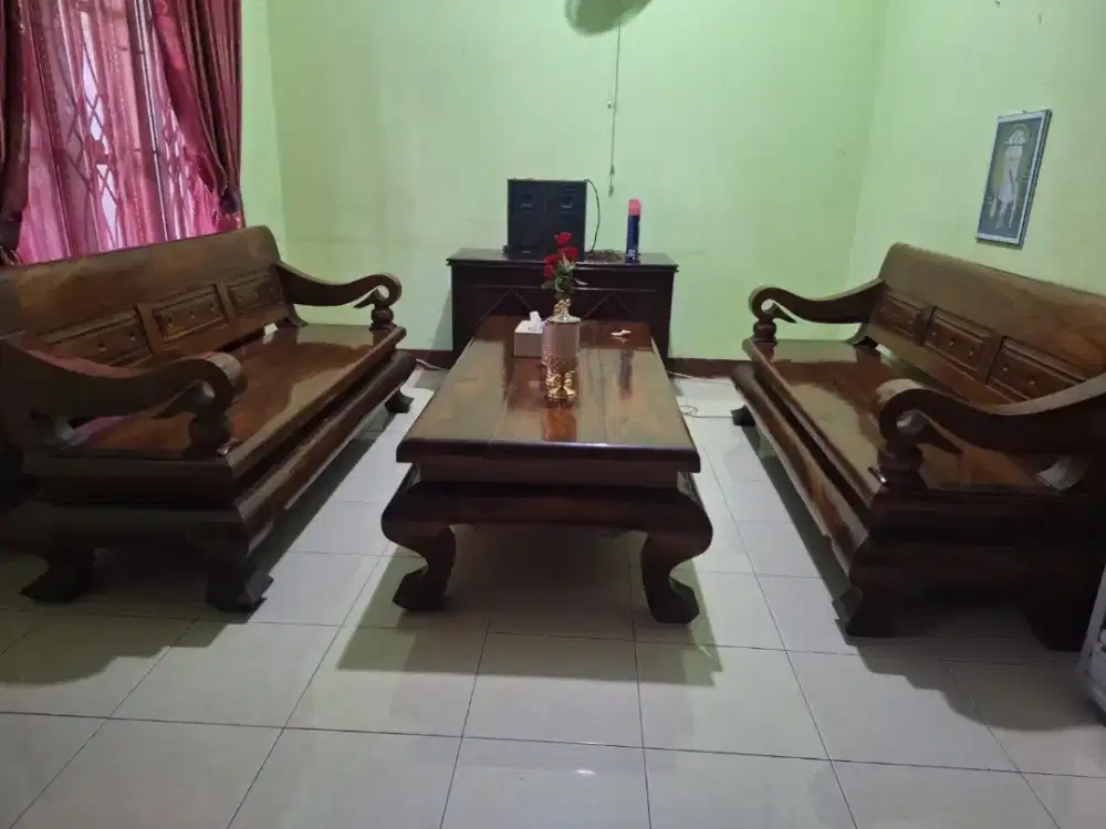 Meja kursi jati bekas