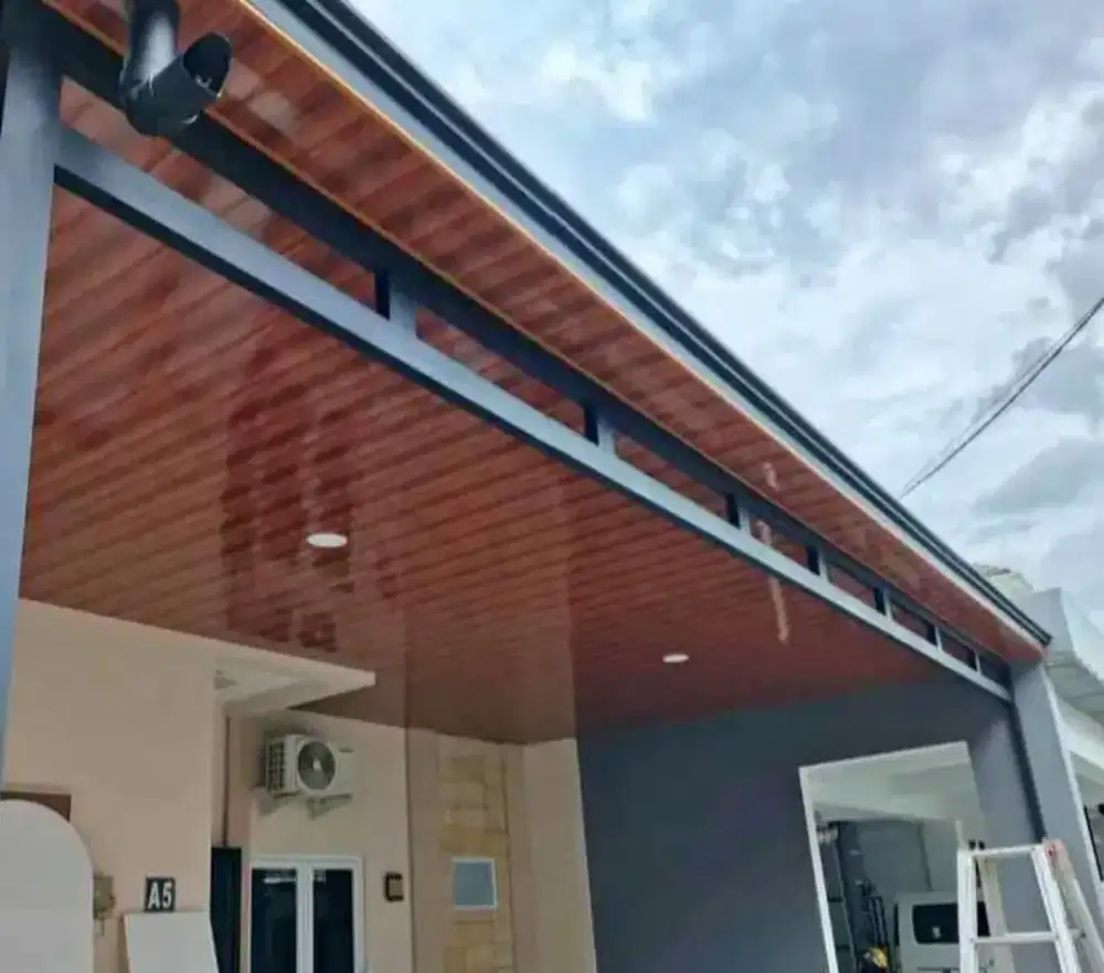 Kanopi atap alderon berikut PVC