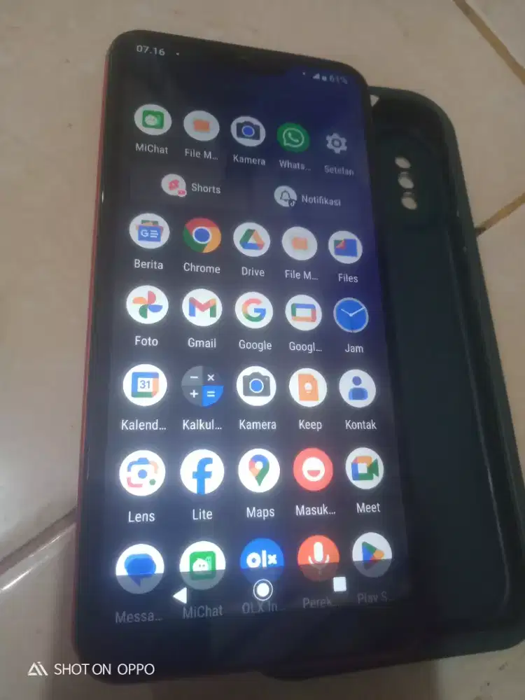 Redmi A2 Lite ram 3/32 Versi 9 mines sidik jari of smua normal
