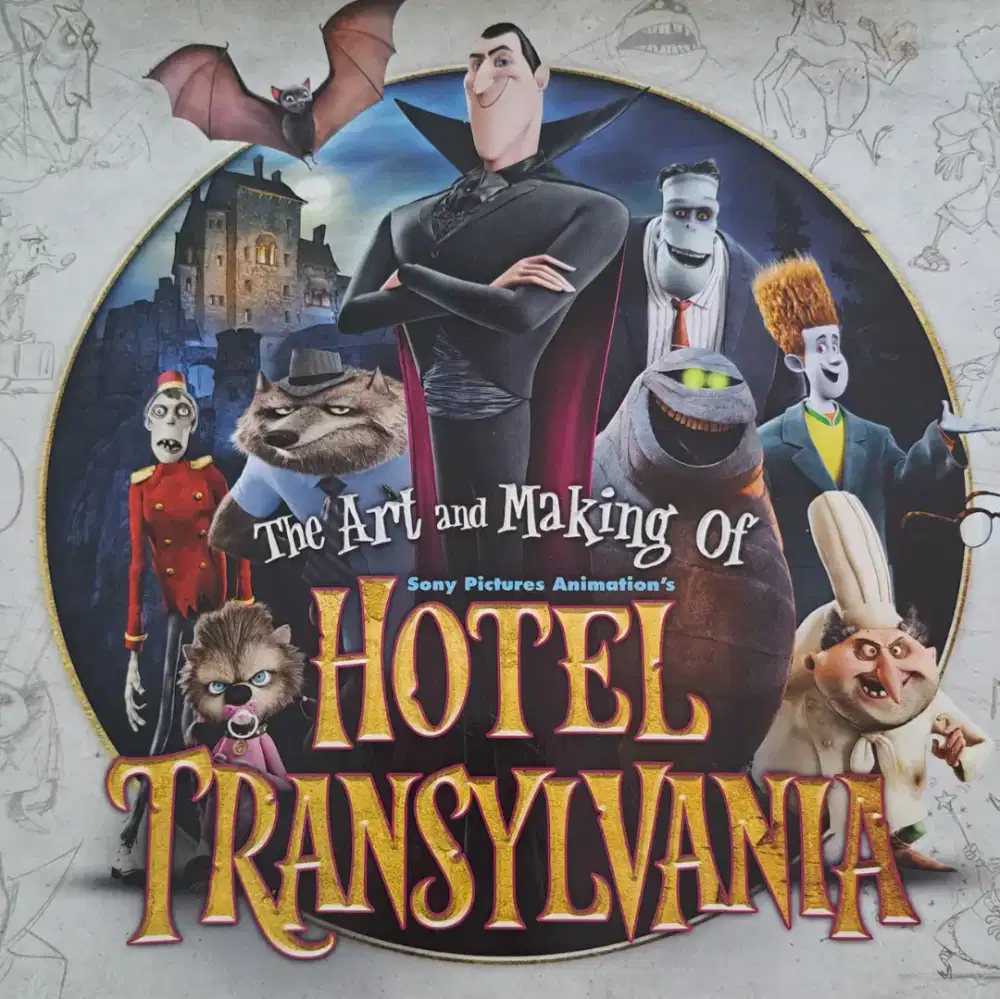 Buku Import Art book making of Hotel Transylvania