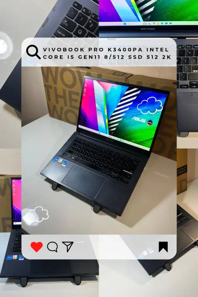 Asus Vivobook i5-11300H Gen11 8/512 IPS 2K K3400PA-IPS554