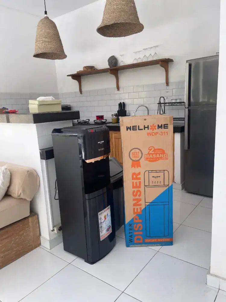 Welhome water dispenser baru dengan 3 kran air