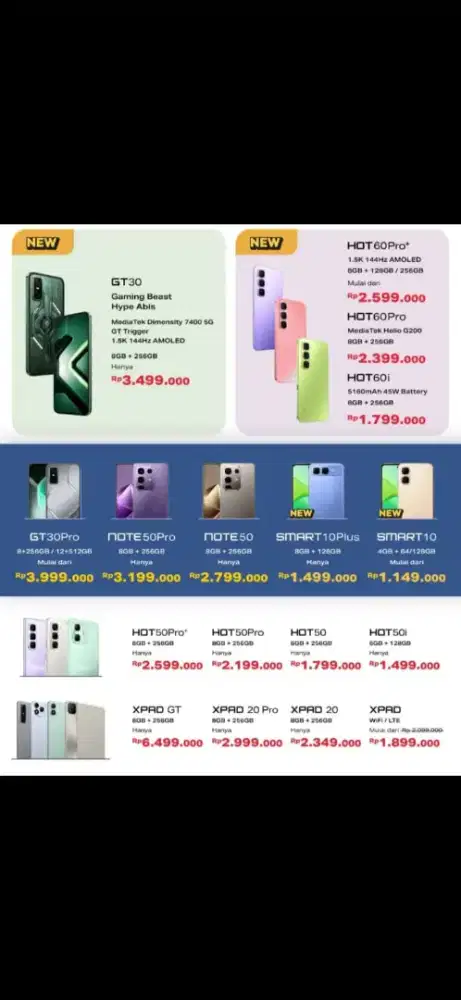 INFINIX STORE SENTRA PONSEL