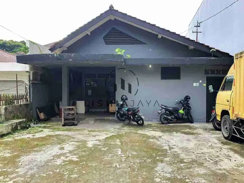 Jual Gudang 389m Startegis Pusat Kota Pinggir Jalan Raya Bogor