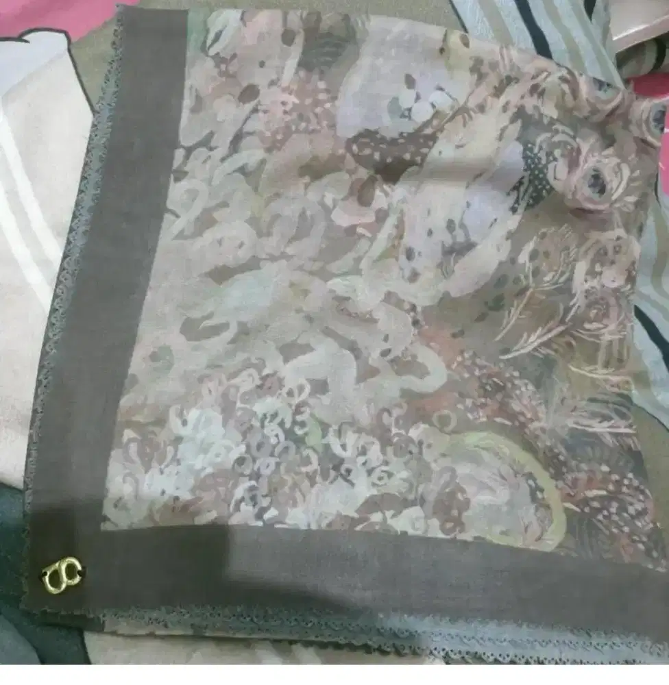 Jilbab button scarf ori