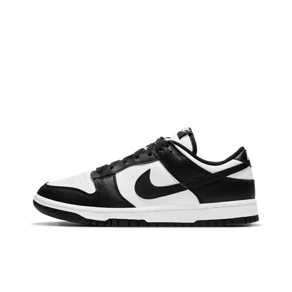jual sepatu kets kulit Nike Dunk Low Retro Black Panda