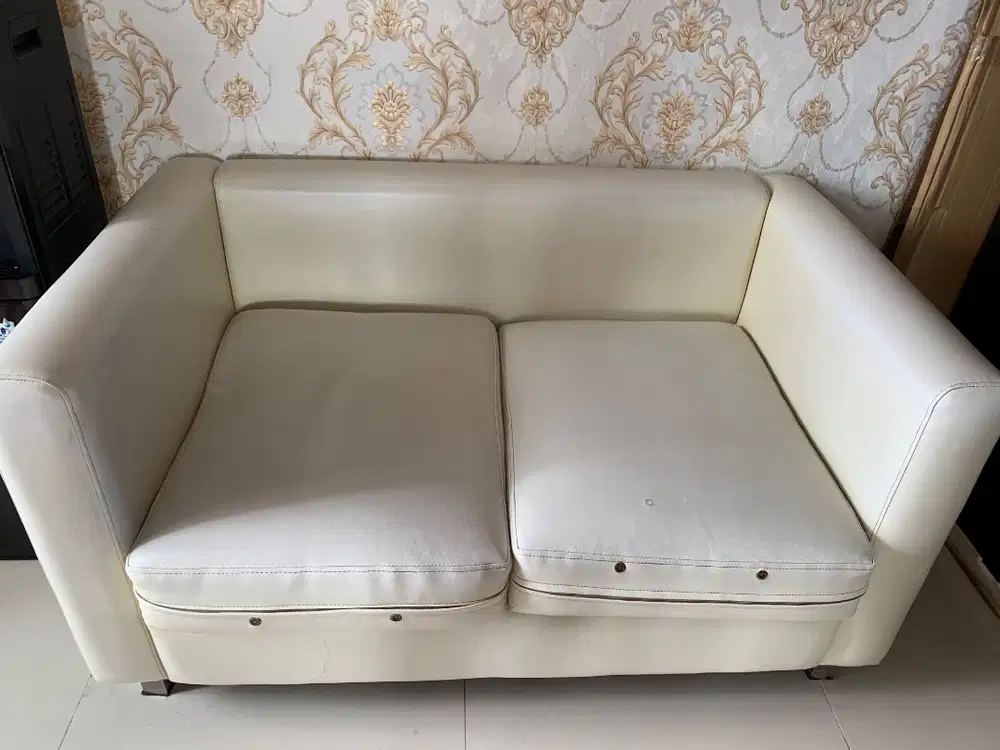 Sofa Kulit Asli 2 Seater