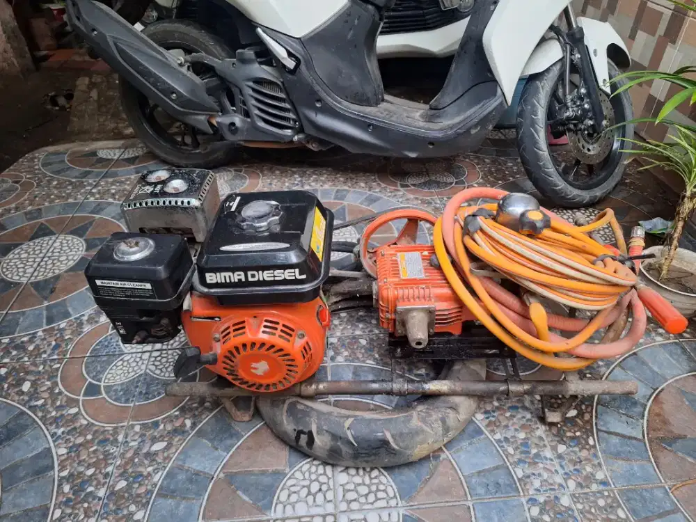 Mesin Pompa cuci steam motor