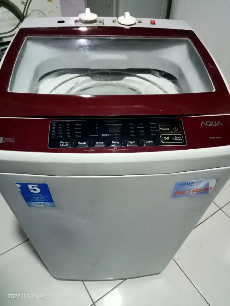 Mesin cuci Aqua manual 7kg jamin awet
