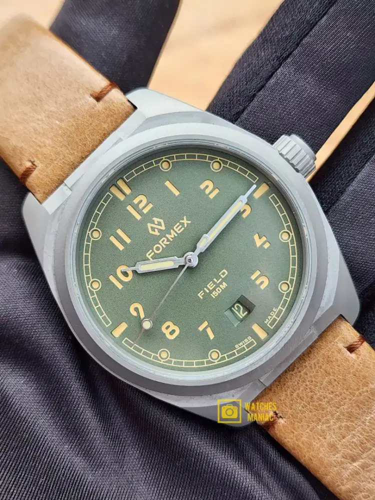Jam Tangan Original Formex Field Green Full Titanium Automatic Swiss