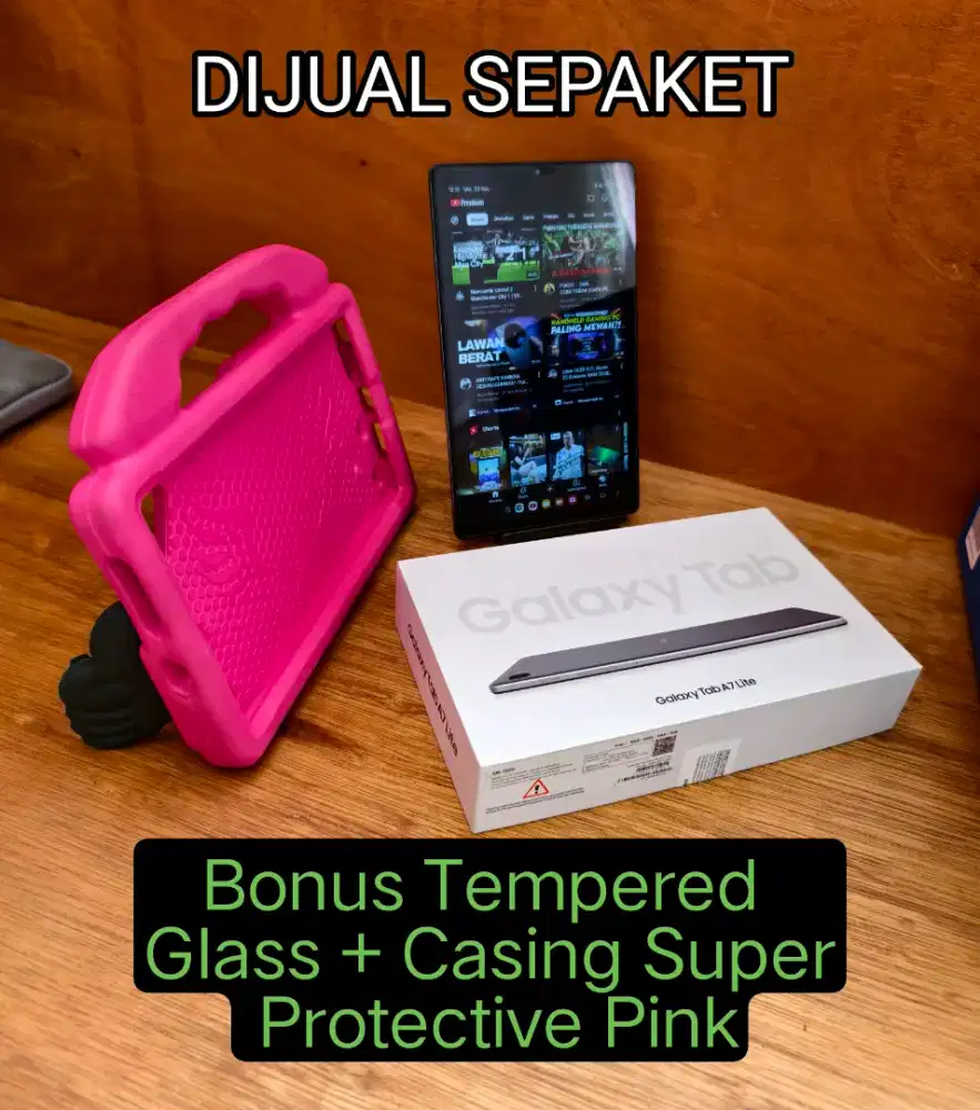 Samsung Galaxy Tab A7 Lite Wifi Kondisi Sangat Istimewa, Komplit