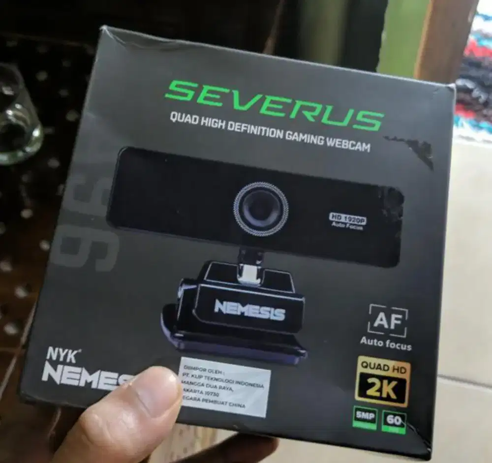 Webcam NYK Nemesis A96 Severus Quad High Definition Real 2K 60 FPS