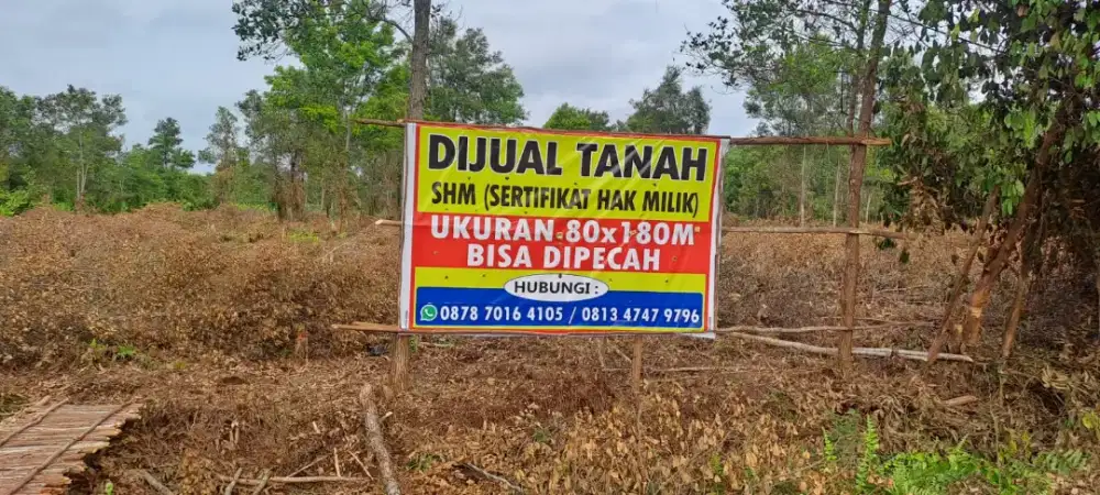 DIJUAL TANAH DI SAMPIT KOTABESI