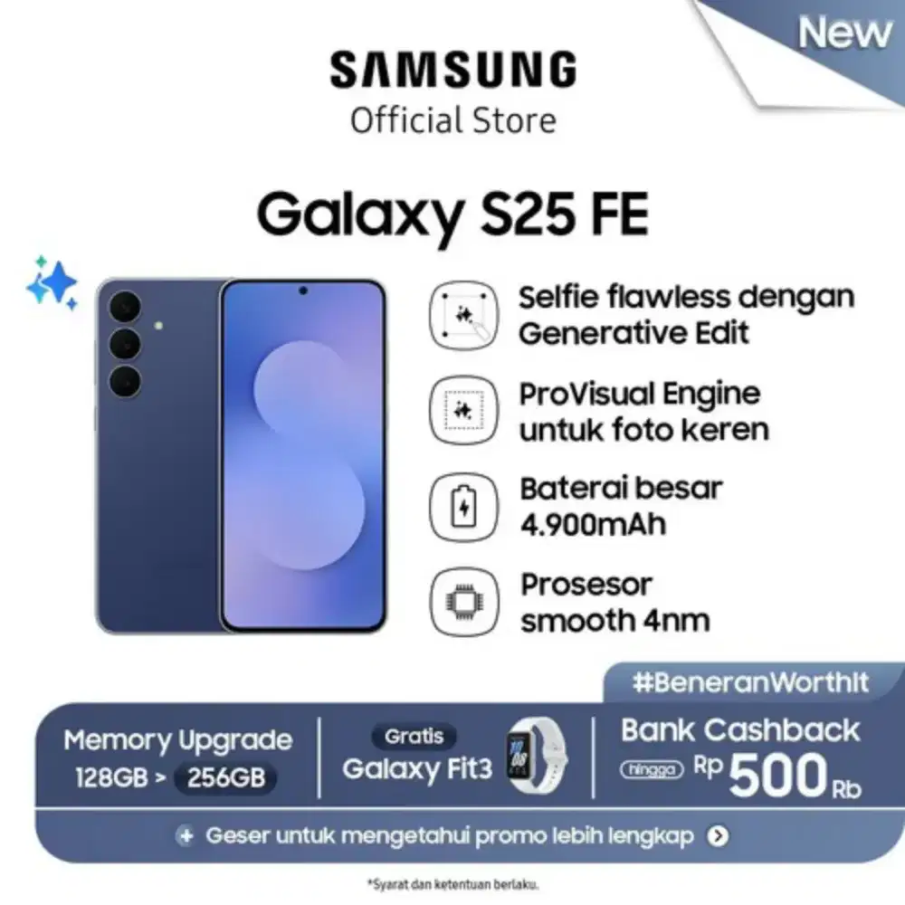 Samsung Samsung S25 FE DENGAN CICILAN 0% HOME CREDIT