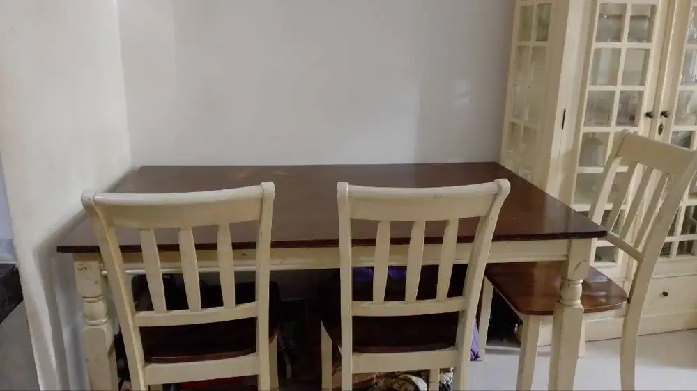 meja makan 6 seater asley by informa