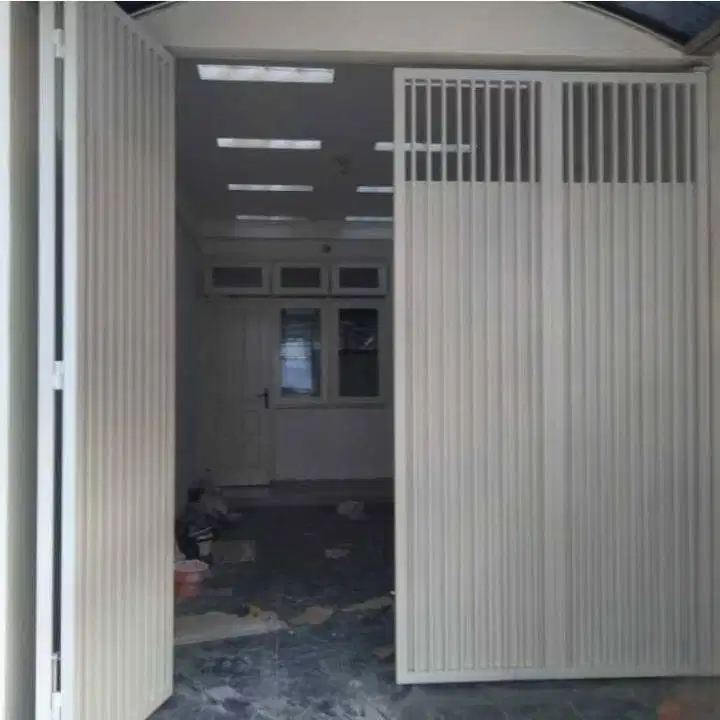 pintu pagar garasi warna putih murah bergaransi
