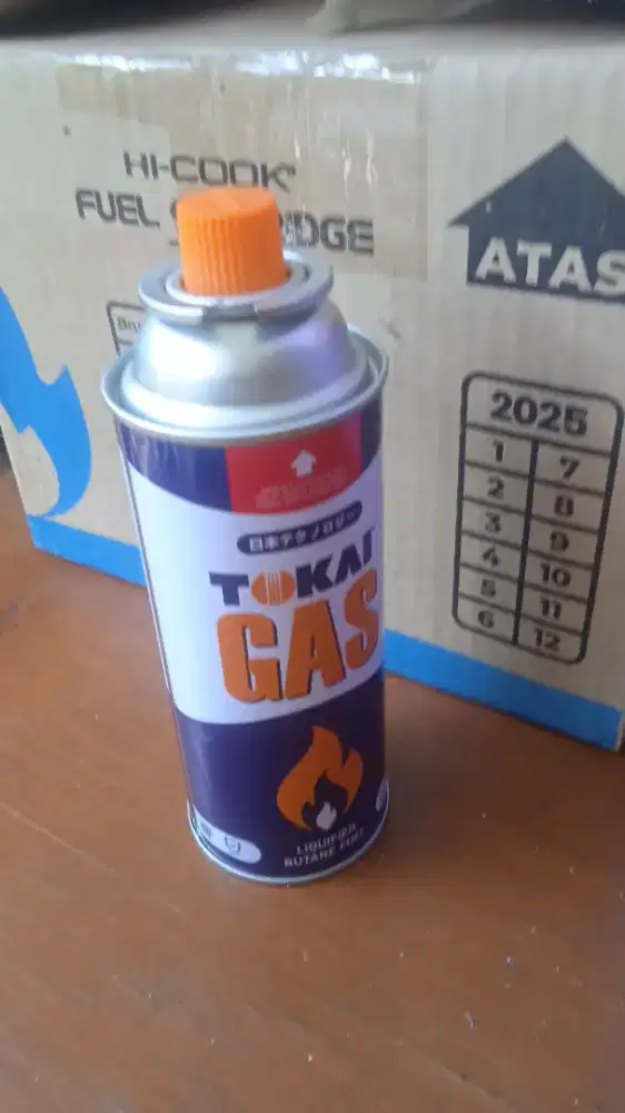 Kaleng gas portable bekas