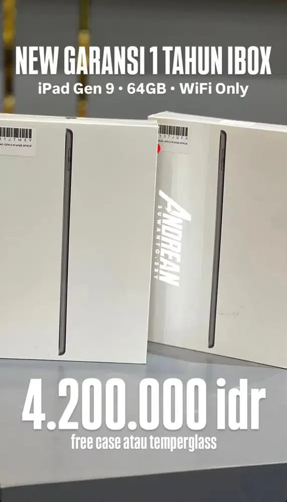 New Ipad Gen 9 wifi 64gb