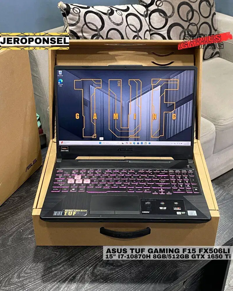 ASUS TUF GAMING F15 FX506LI 15 I7-10870H 8GB/512GB GTX 1650 Ti 4GB