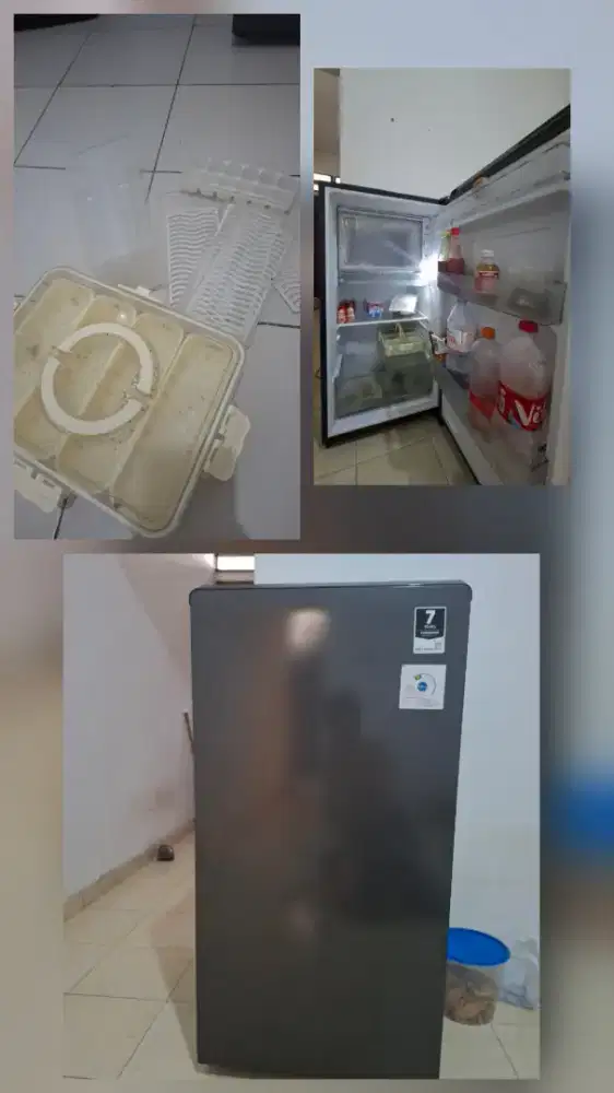 Kulkas 1 pintu masih seperti baru dapat bonus box juga