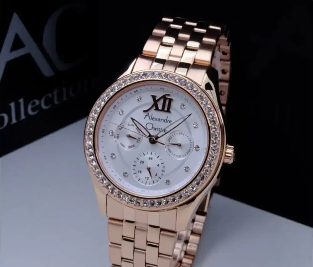 Jam tangan wanita alexandre christie rosegol