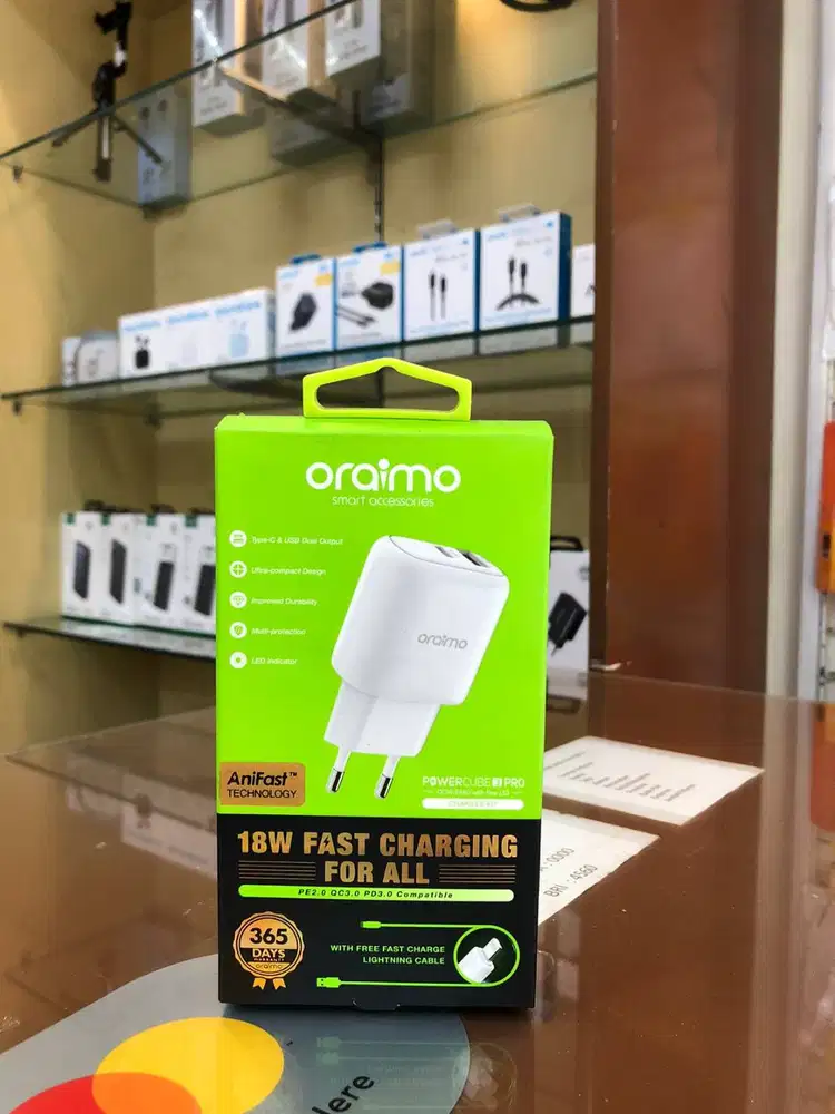Oraimo PowerCube 3 Pro OCW-E94D + L53 Fast Charging 18W With Lightning