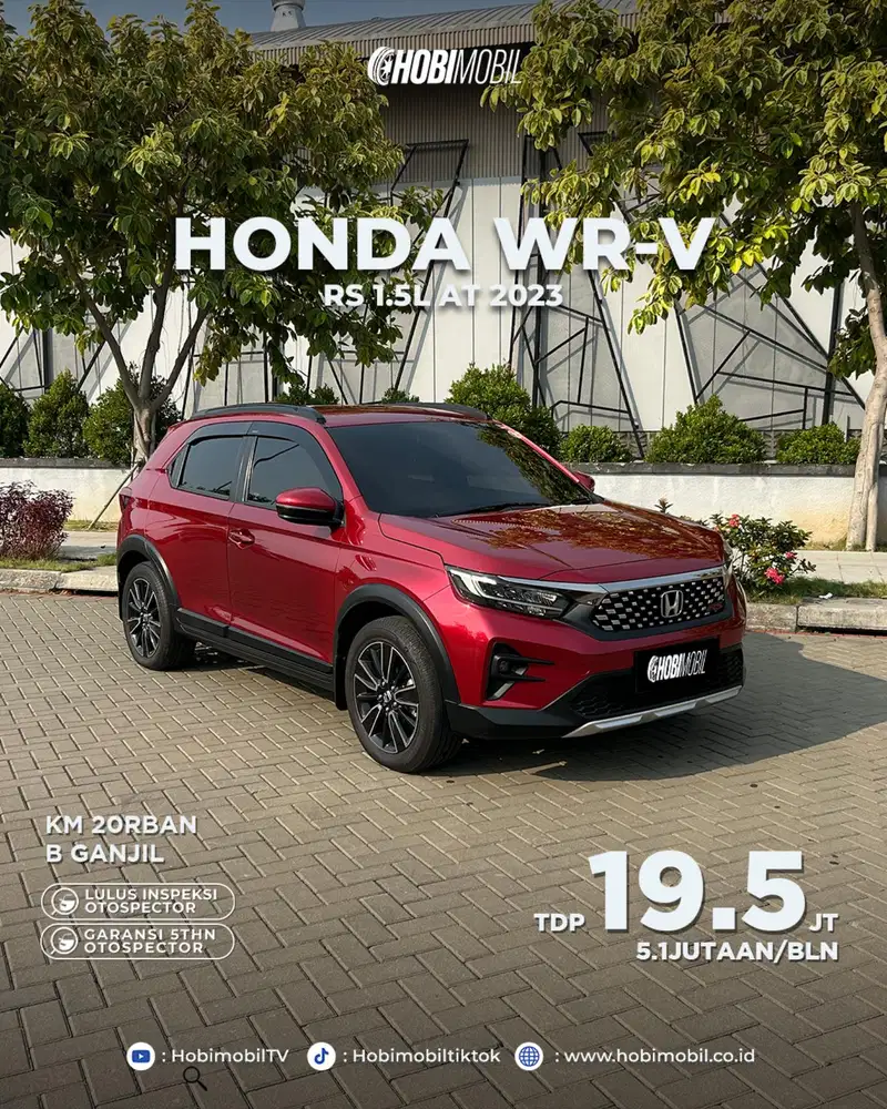 Honda wrv RS 1.5 at 2023 low km 20rbn garansi mesin 5 tahun