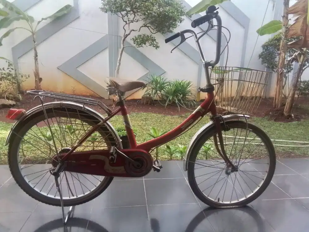 Bisa nego - asli jepang sepeda merah ukuran 24