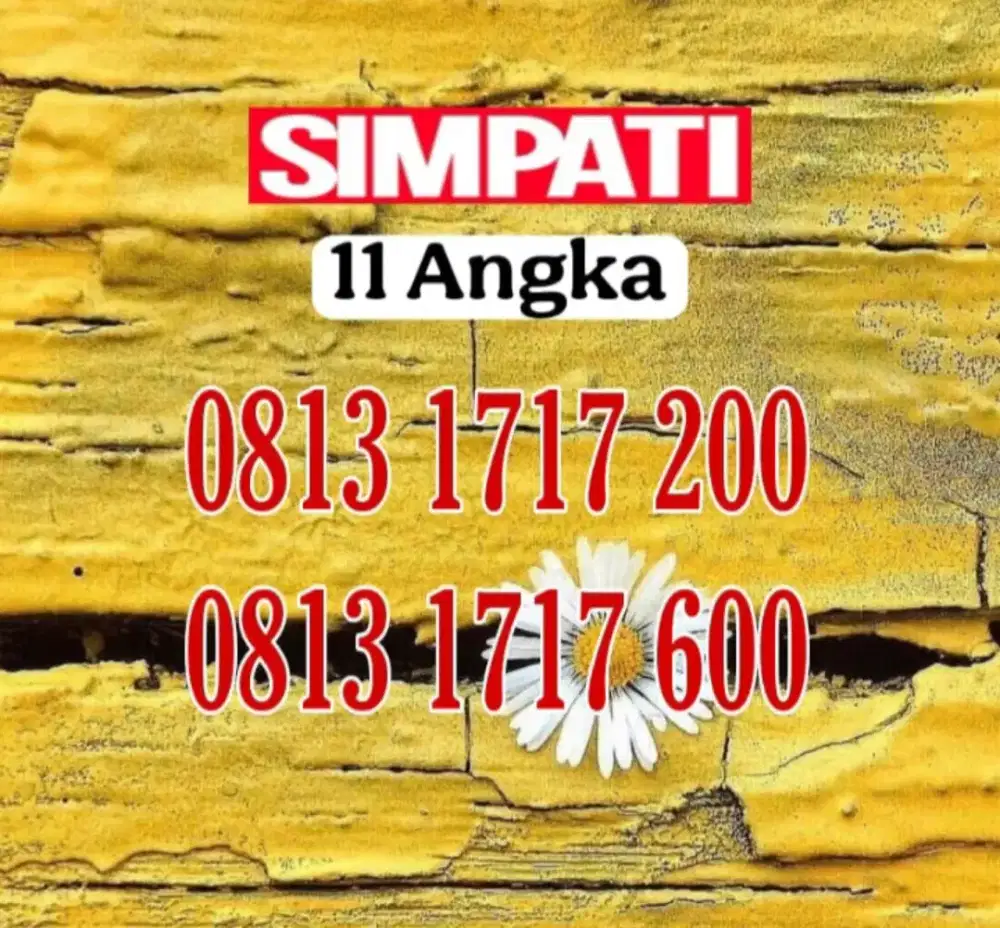 Kartu simpati 11 angka manis