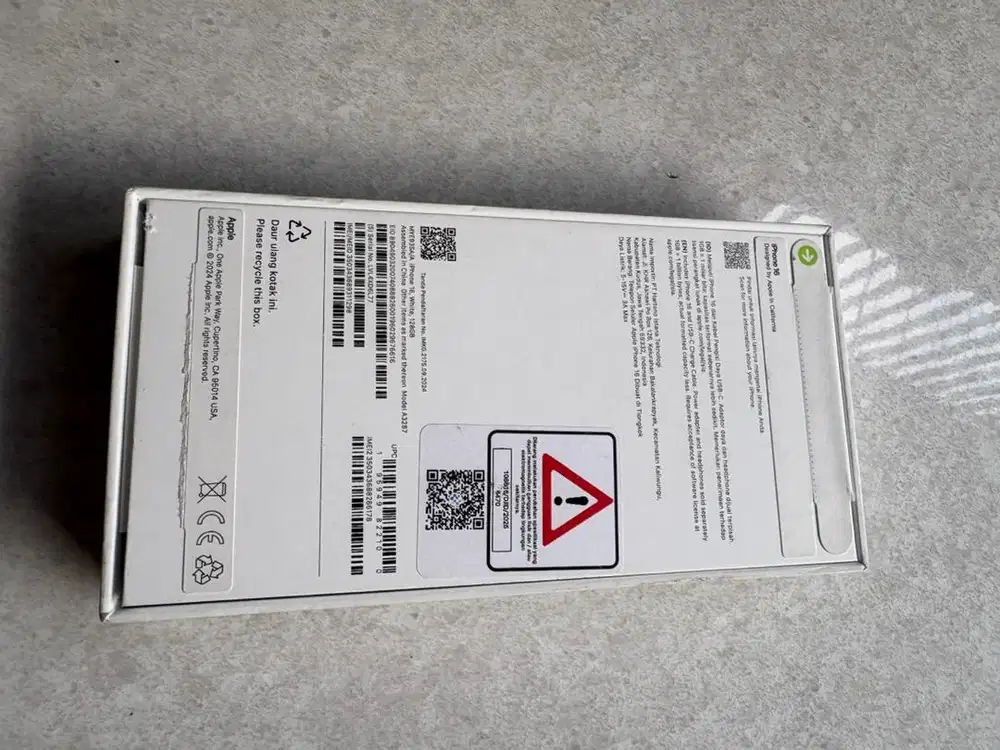 For sale iphone 16 white 128GB