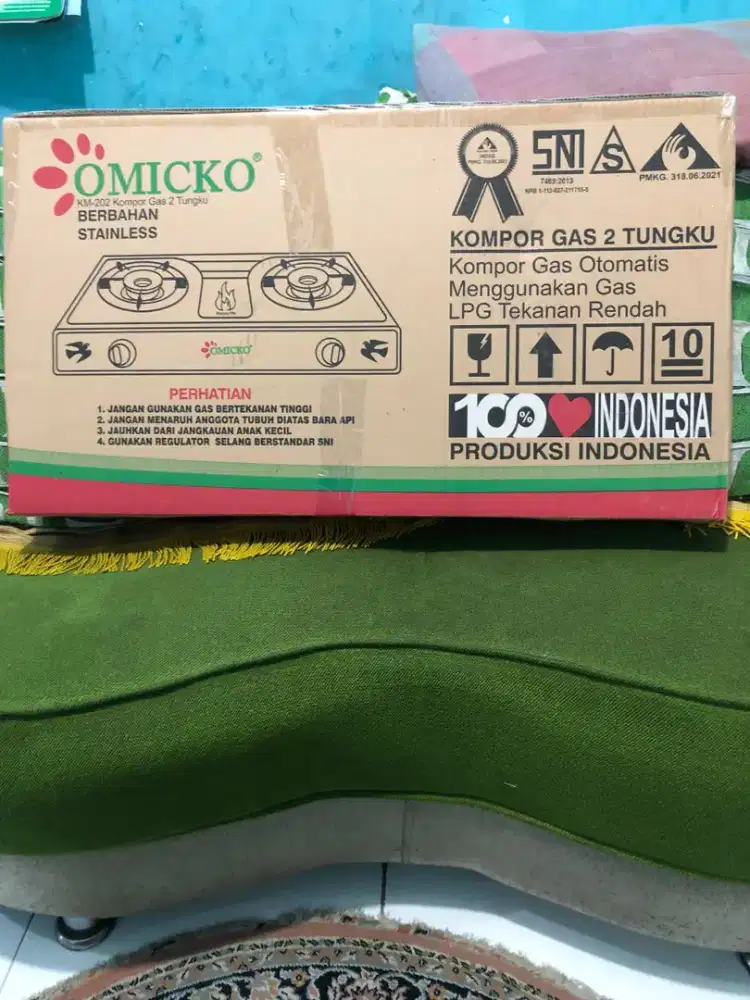 Kompor Stainless OMICKO 2 Tungku