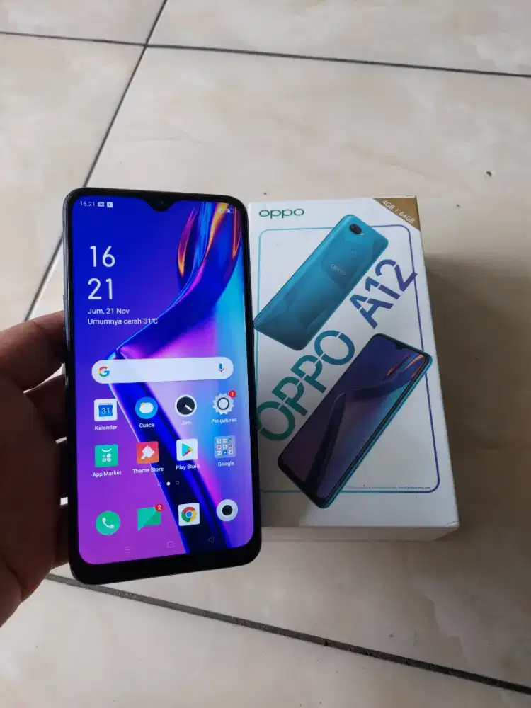 Jual hp oppo a12 fulset
