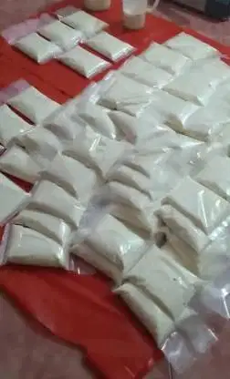 100 liter susu kambing etawa murni 100% kemasan sachet 200ml siap jual