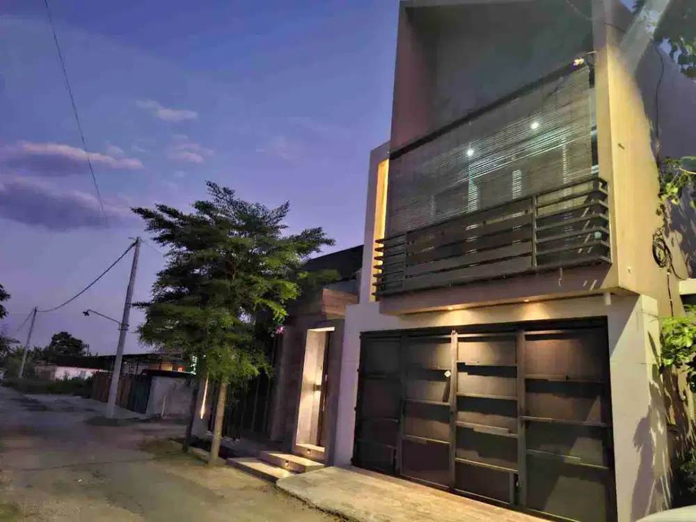 rumah cantik desain unik di solo baru area bonus furnish