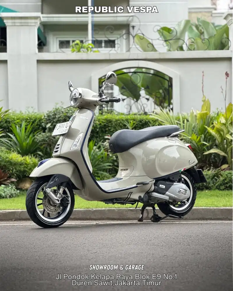 DIJUAL CEPAT PIAGGIO VESPA PRIMAVERA S150 IGET ABS LED TH 2022 BEIGIE