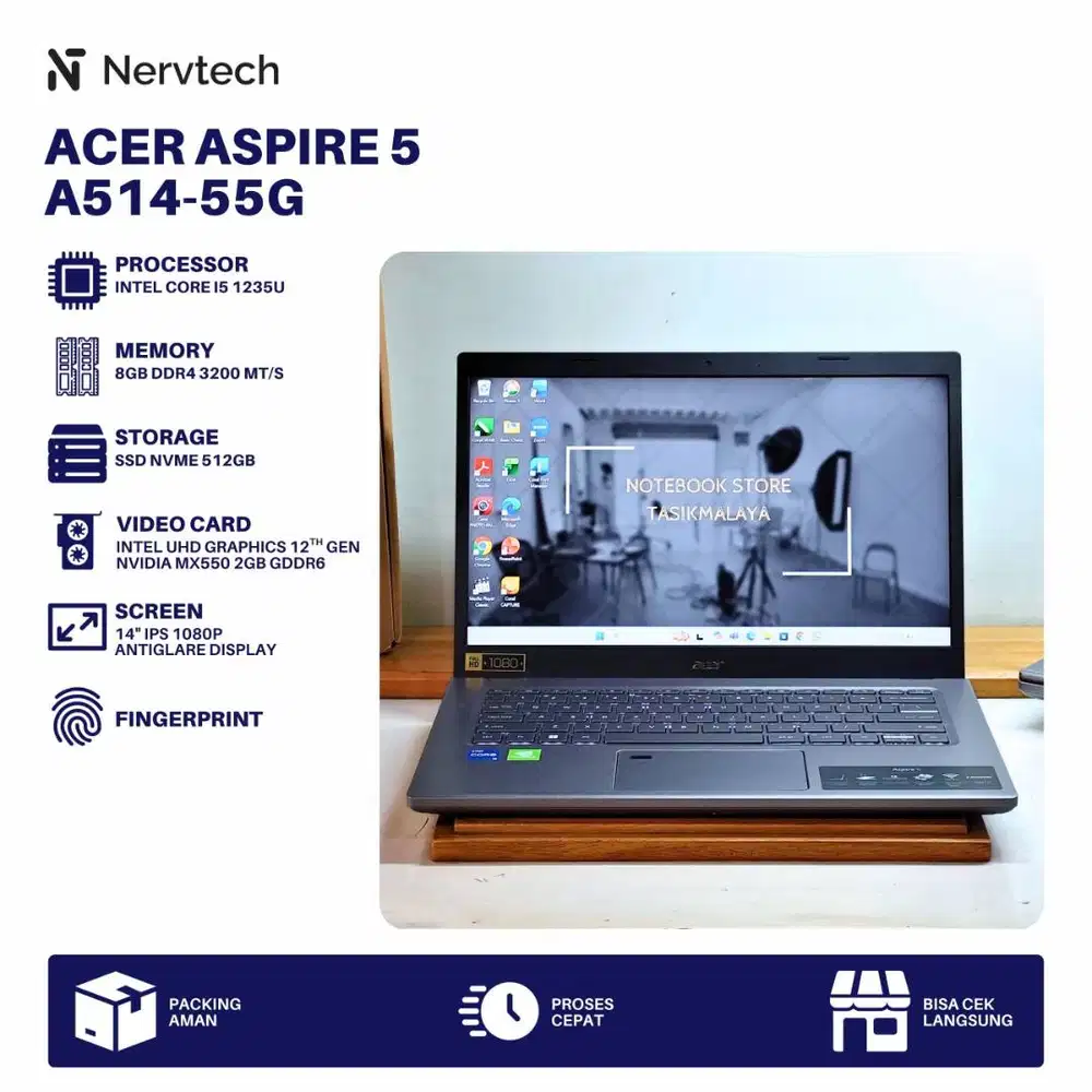 Acer Aspire 5 A514-55G BNOB Core i5 1235U MX550 2GB 8GB/512GB