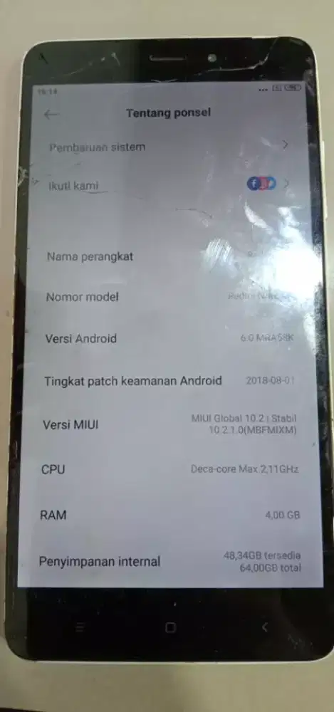Redmi Note 4X 4/64