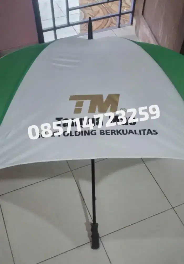 Payung promosi payung golf cetak sablon logo grosir