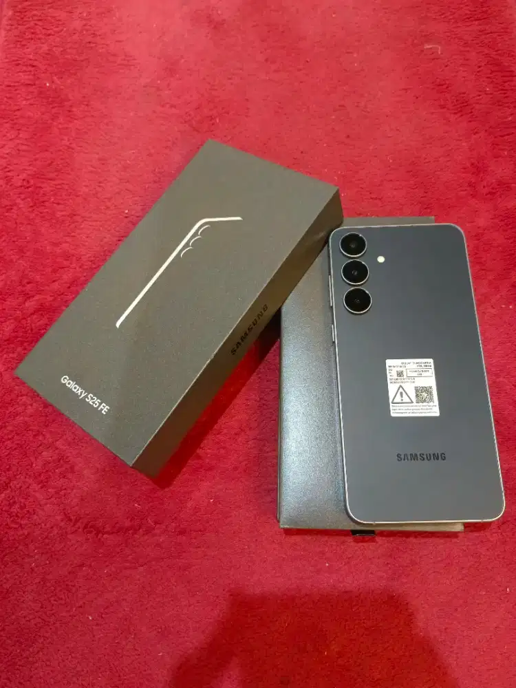 Samsung s25 fe 5G 8/256 resmi jetblack OPEN BOX like new fullset ori