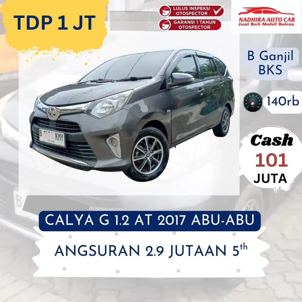 Promo Kredit DP 1 Juta Calya G 1.2 AT 2017 Abu-abu