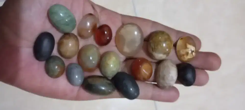 Borongan Akik Natural Agate