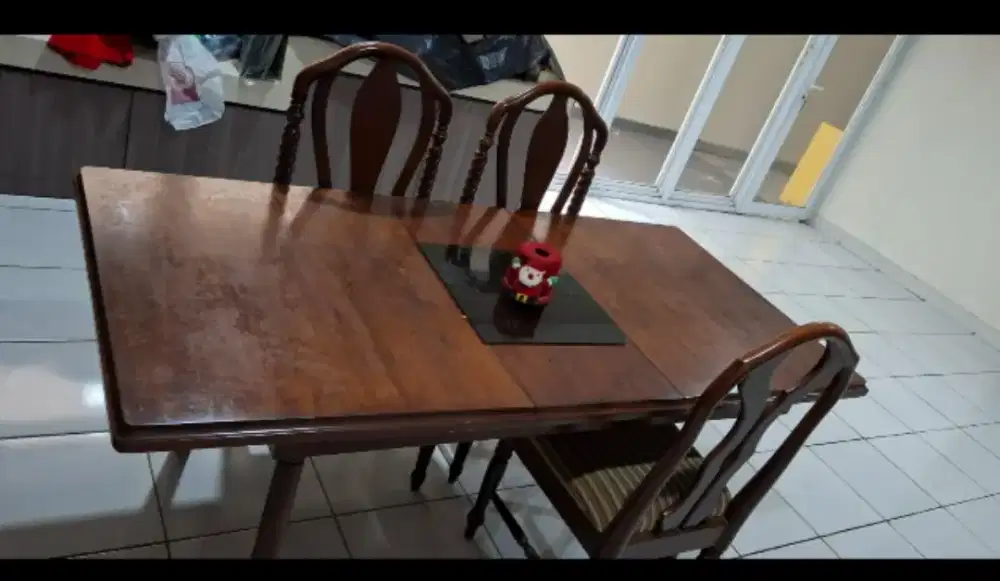 dijual meja makan dari kayu jati