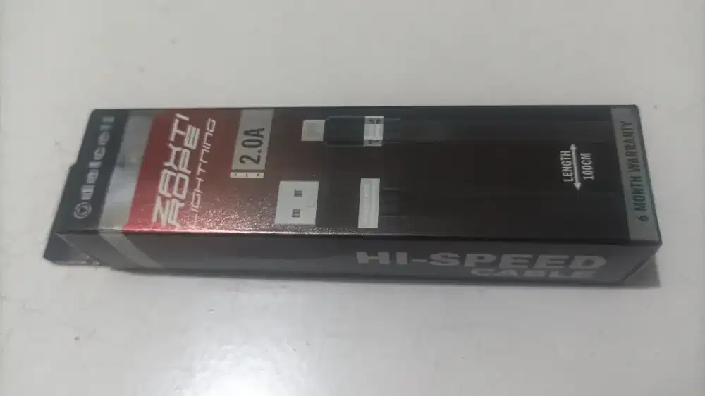 Kabel charger lightning delcell zakti 2.0A