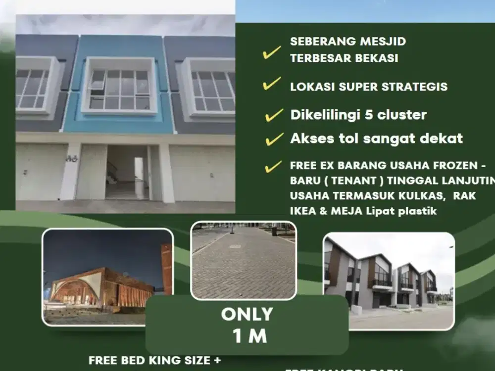 Ruko 2 Lantai Siap Usaha di Tambun Utara, Harga 900JT-an Nego!