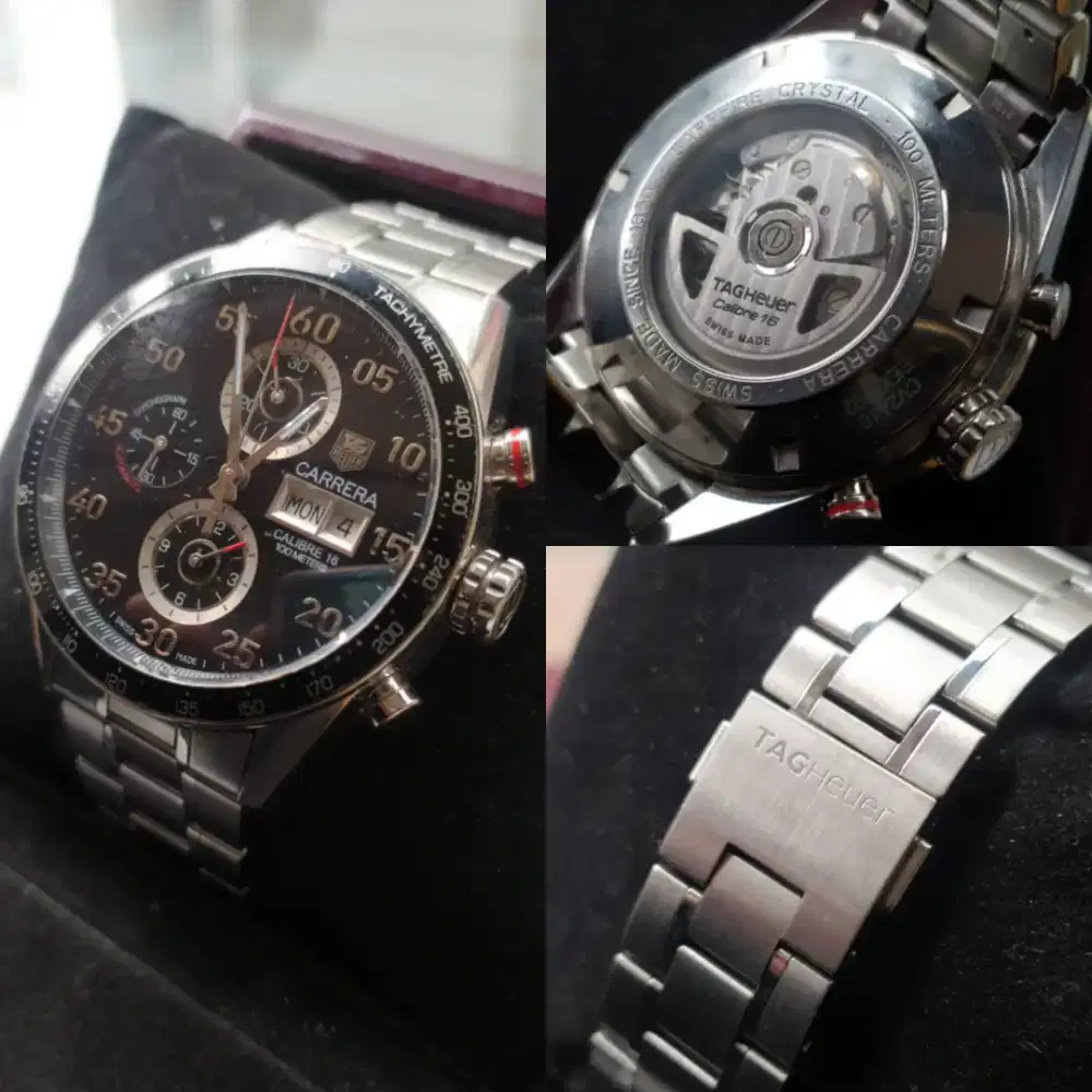 Jam Tangan Tag Heuer Carrera Cal 16 Day Date Automatic